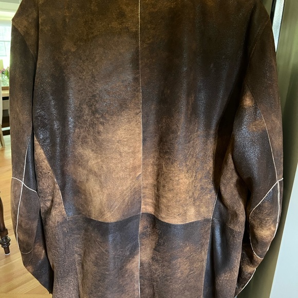 Gino’s Italian leather blazer US XL - Picture 6 of 8